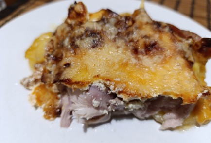 Фото шага рецепта Куриное филе пофранцузски с персиками 190857 шаг 19