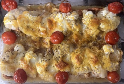 Фото шага рецепта Куриное филе запеченное с ананасами и коктейльными томатами 176322 шаг 8  