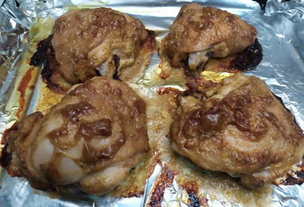 Фото шага рецепта Куриные бедра с горчицей 191158 шаг 9  