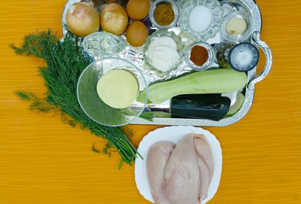 Фото шага рецепта Куриные котлеты с кабачком и укропом 186800 шаг 1  