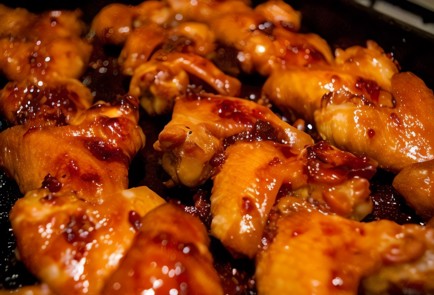 Фото шага рецепта Куриные крылышки в медовогорчичном соусе 175499 шаг 9  