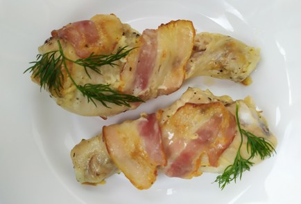 Фото шага рецепта Куриные ножки запеченные в беконе 189428 шаг 10