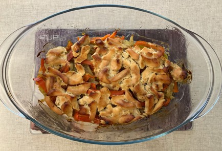 Фото шага рецепта Куриные слайсы с тушеными овощами 174837 шаг 10  