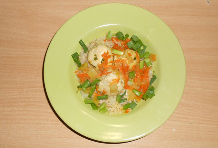 Фото шага рецепта Куриные тефтели с булгуром и овощами 152215 шаг 16  