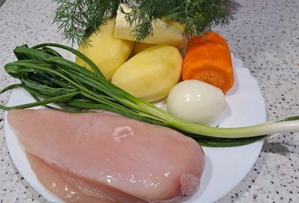 Фото шага рецепта Куриный суп с фрикадельками 189513 шаг 1  