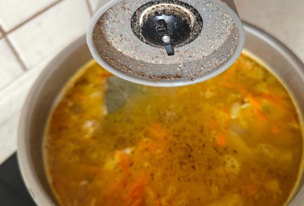 Фото шага рецепта Куриный суп с куркумой 190352 шаг 9  