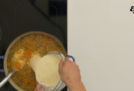 Фото шага рецепта Куриный суп ватерзой 137008 шаг 9  