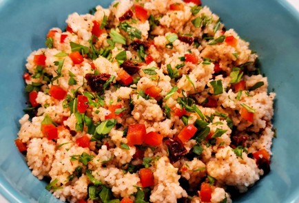 Фото шага рецепта Кускус с овощами и зеленью 153089 шаг 11  