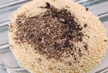 Фото шага рецепта Кускус с топпингом из черешни 173854 шаг 1