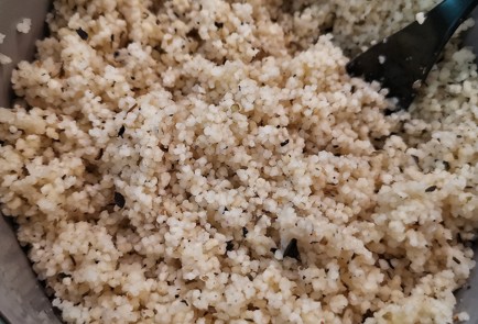 Фото шага рецепта Кускус с топпингом из черешни 173854 шаг 11