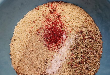 Фото шага рецепта Кускус с творожным сыром и вялеными томатами 152747 шаг 5  