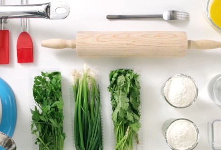 Фото шага рецепта Кутабы с зеленью 50481 шаг 1  