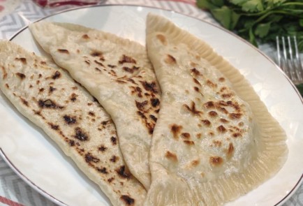 Фото шага рецепта Кутабы с курицей и укропом 173774 шаг 13  