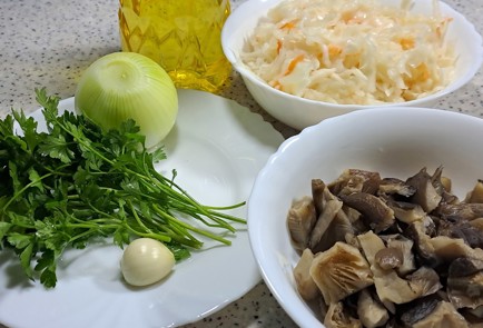 Фото шага рецепта Квашеная капуста жаренная на сковороде с грибами 190822 шаг 1  