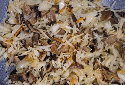 Фото шага рецепта Квашеная капуста жаренная на сковороде с грибами 190822 шаг 9  