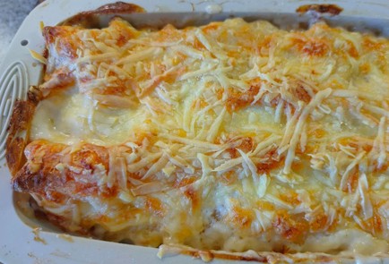 Фото шага рецепта Лазанья с грибами и помидорами 189211 шаг 20  