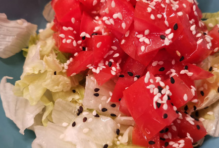 Фото шага рецепта Легкий кубанский салат 151783 шаг 4  