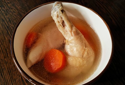 Фото шага рецепта Легкий куриный бульон 189302 шаг 10  