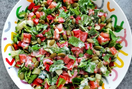 Фото шага рецепта Легкий салат 189185 шаг 10