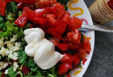 Фото шага рецепта Легкий салат 189185 шаг 9