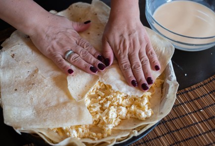 Фото шага рецепта Ленивая ачма из лаваша 139266 шаг 7  