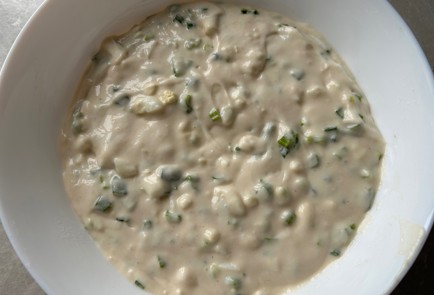 Фото шага рецепта Ленивые пирожки с яйцом и луком 176019 шаг 9  