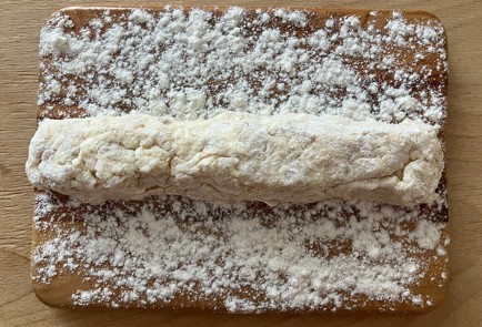 Фото шага рецепта Ленивые вареники с фруктовоягодной начинкой 174084 шаг 11  