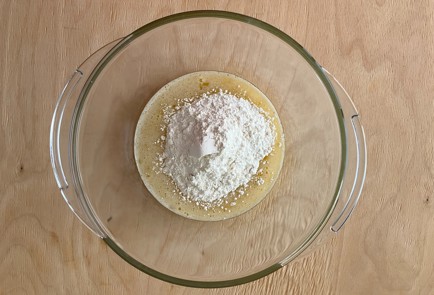 Фото шага рецепта Ленивые вареники с фруктовоягодной начинкой 174084 шаг 4  