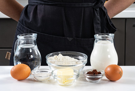 Фото шага рецепта Леопардовые блины 191321 шаг 1  