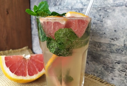 Фото шага рецепта Лимонад с грейпфрутом и мятой 189173 шаг 10  