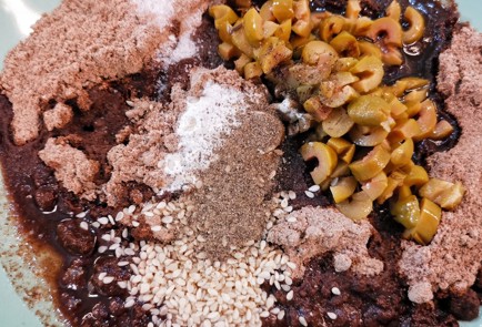 Фото шага рецепта Льняной хлеб с оливками 152876 шаг 7  