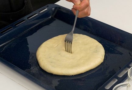 Фото шага рецепта Лепешка с фасолью лобиани 137205 шаг 8  