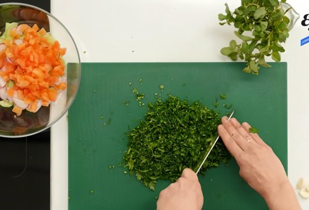 Фото шага рецепта Магрибский салат с кускусом и руколой 92165 шаг 3  