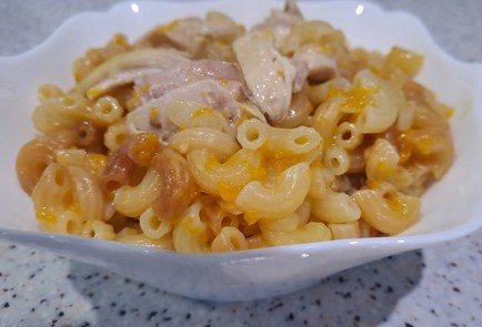 Фото шага рецепта Макароны на сковороде с куриным мясом 189961 шаг 11