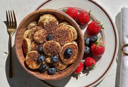 Фото шага рецепта Маленькие рисовые панкейки с шоколадом для любимой 191312 шаг 10  