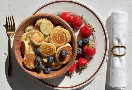 Фото шага рецепта Маленькие рисовые панкейки с шоколадом для любимой 191312 шаг 9  
