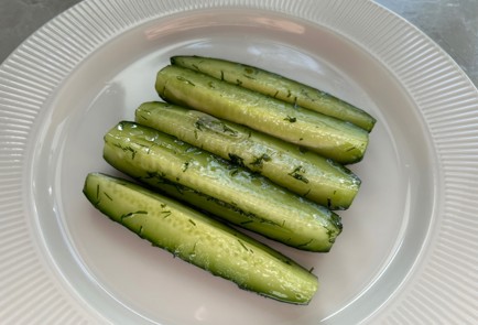 Фото шага рецепта Малосольные огурцы 186884 шаг 10  