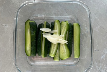 Фото шага рецепта Малосольные огурцы 186884 шаг 4  