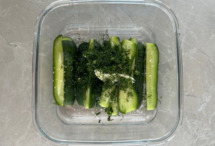 Фото шага рецепта Малосольные огурцы 186884 шаг 6  