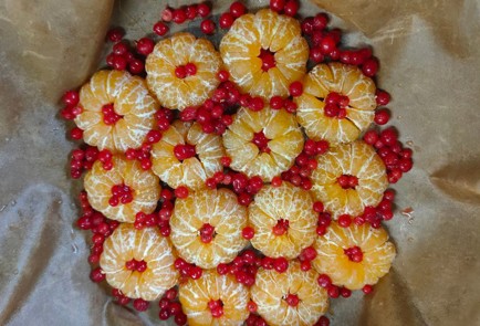 Фото шага рецепта Манник с мандаринами 175335 шаг 10  