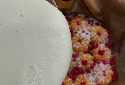 Фото шага рецепта Манник с мандаринами 175335 шаг 12  