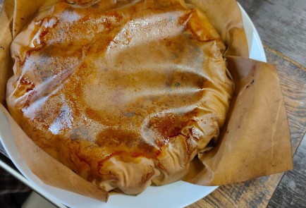 Фото шага рецепта Манник с мандаринами 175335 шаг 16  