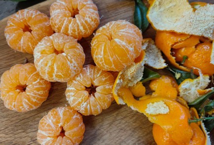 Фото шага рецепта Манник с мандаринами 175335 шаг 7  