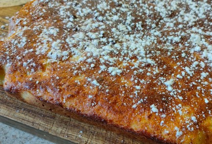 Фото шага рецепта Манник в духовке с творогом и бананами 190194 шаг 15  