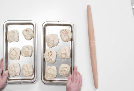 Фото шага рецепта Манты с бараниной и тыквой 175825 шаг 12  