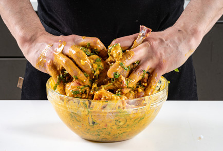 Фото шага рецепта Маринад для куриных голеней на мангале 191691 шаг 9  