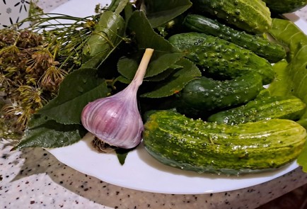 Фото шага рецепта Маринованные огурцы на зиму без стерилизации 186693 шаг 1  