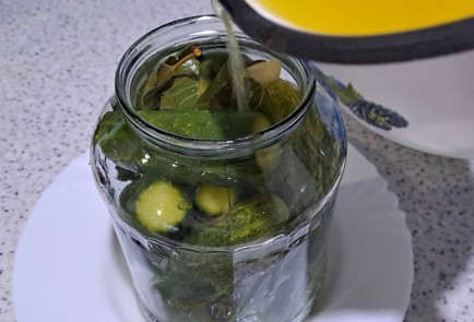 Фото шага рецепта Маринованные огурцы на зиму без стерилизации 186693 шаг 11  