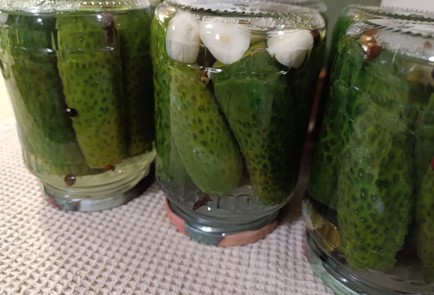 Фото шага рецепта Маринованные огурцы на зиму 190695 шаг 17  