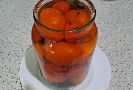 Фото шага рецепта Маринованные помидоры на зиму с базиликом 190227 шаг 9  